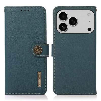 Magnetisch Echtleder Flip Wallet Case Schutztasche fr iPhone 14 15 16 17 Pro Max