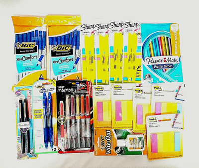 Mixed Lot Office School Supplies Pens Highlighters Mechanical Pencils Markers