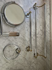 Kohler polished Gold Brass Bathroom Accessories Set Bath Hardware Towel Bar