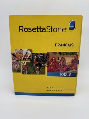 Rosetta Stone V4 TOTALE: French Level 1-5 Set for PC, Mac With New Headset!
