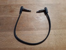 Patchkabel 30 cm Klinke flach gewinkelt 6,3 mm TS unsymmetrisch Klinkenstecker