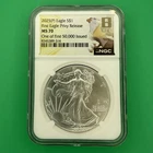 RARE - 2025(P) Silver Eagle First Eagle Privy One of First 50,000 MS70 8th Era