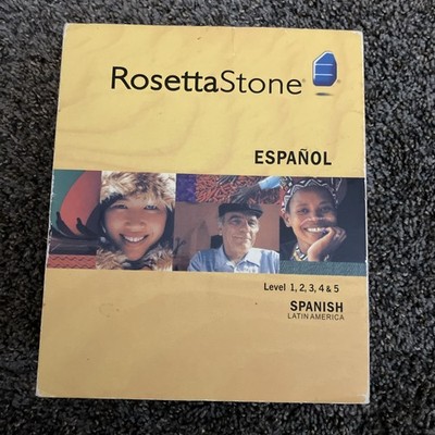 Rosetta Stone Espanol Spanish Latin America Version 3 Level 1, 2, 3, 4, 5