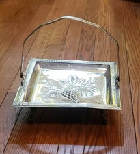Antique Victorian Wilcox Silver Plate Quadruple Plate Repose Centerpiece Basket