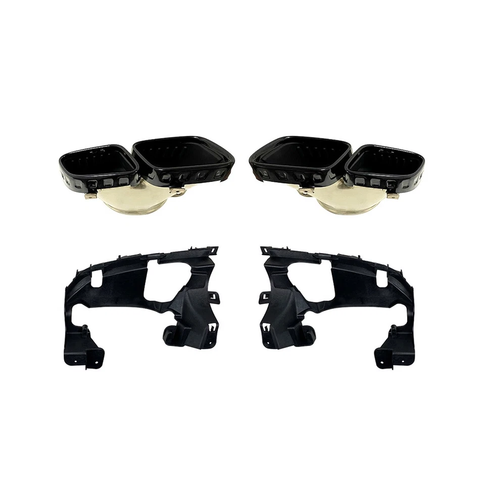 Stainless Steel For Benz GLE Class W167 GLE53 AMG 2020-22 Rear exhaust pipe Tail - Image 3 of 4