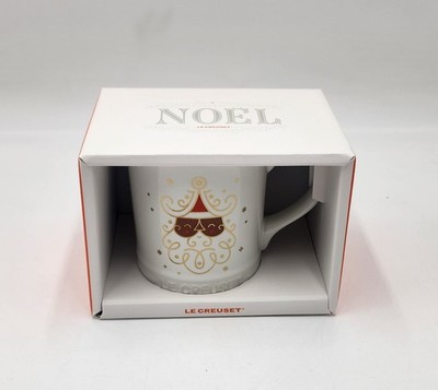 Le Creuset ''Brown Santa'' Christmas Holiday 13.5oz Coffee Mug Cup Tea 400ml 
