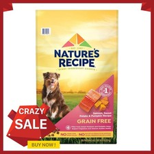 Nature s Recipe Grain Free Salmon, Sweet Potato Pumpkin Recipe Dry Dog Food,