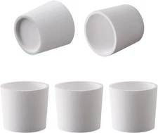 5 Packs Ceramic Bowl Inserts for Peak Accessory, Enhanced normal-size, White 