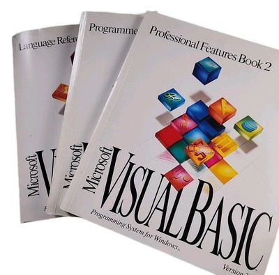 3x Microsoft Visual Basic V3.0 System Handbuch 1993 Buch Posten