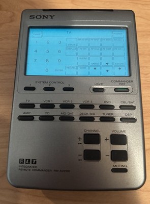 Sony RM-AV2100 Remote Commander Learning Backlit Wireless Universal Silver