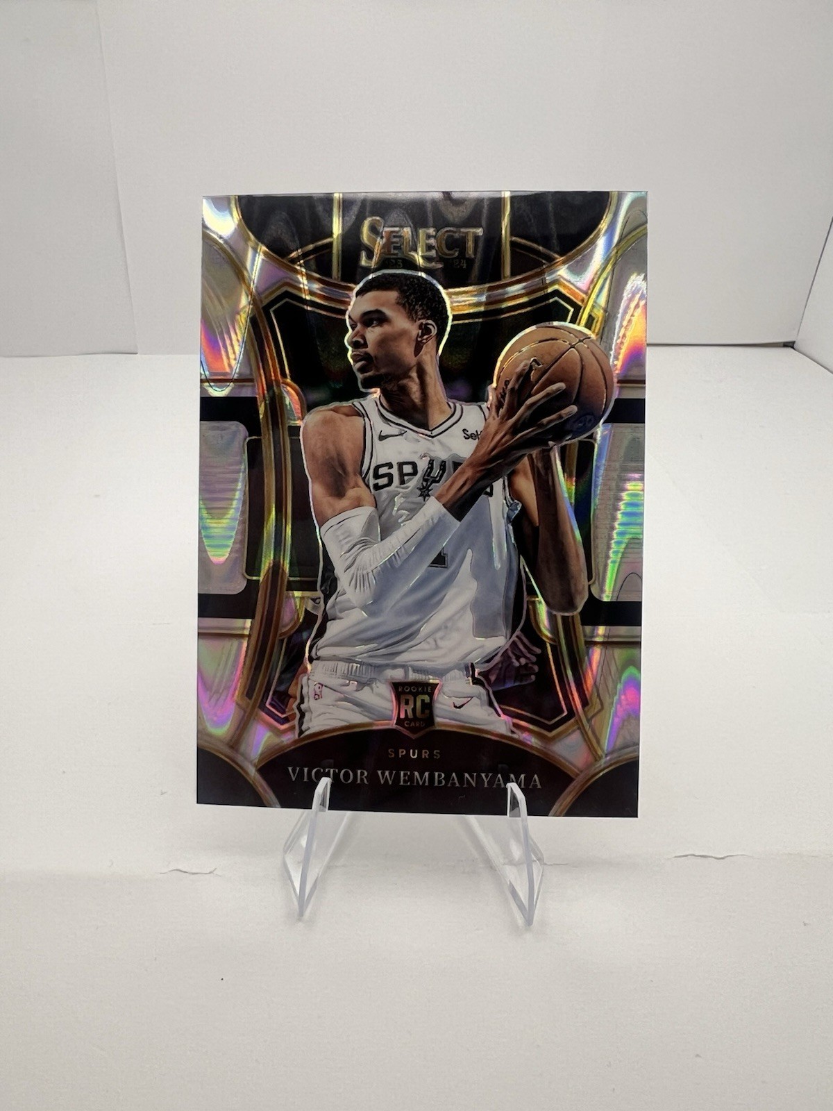 Victor Wembanyama 2023-24 Panini Select Mezzanine Tectonic Prizm #311 Spurs (RC)