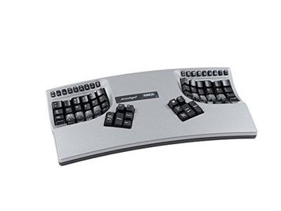 Kinesis Advantage2 Silver Ergonomic Keyboard (KB605) - Black
