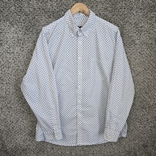 Jos A Bank Dress Shirt Mens Large Blue Traditional Fit Button Down Cotton