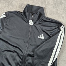 Mens Adidas Tiro size S Small Black Polyester Full Zip Warm Up Track Jacket