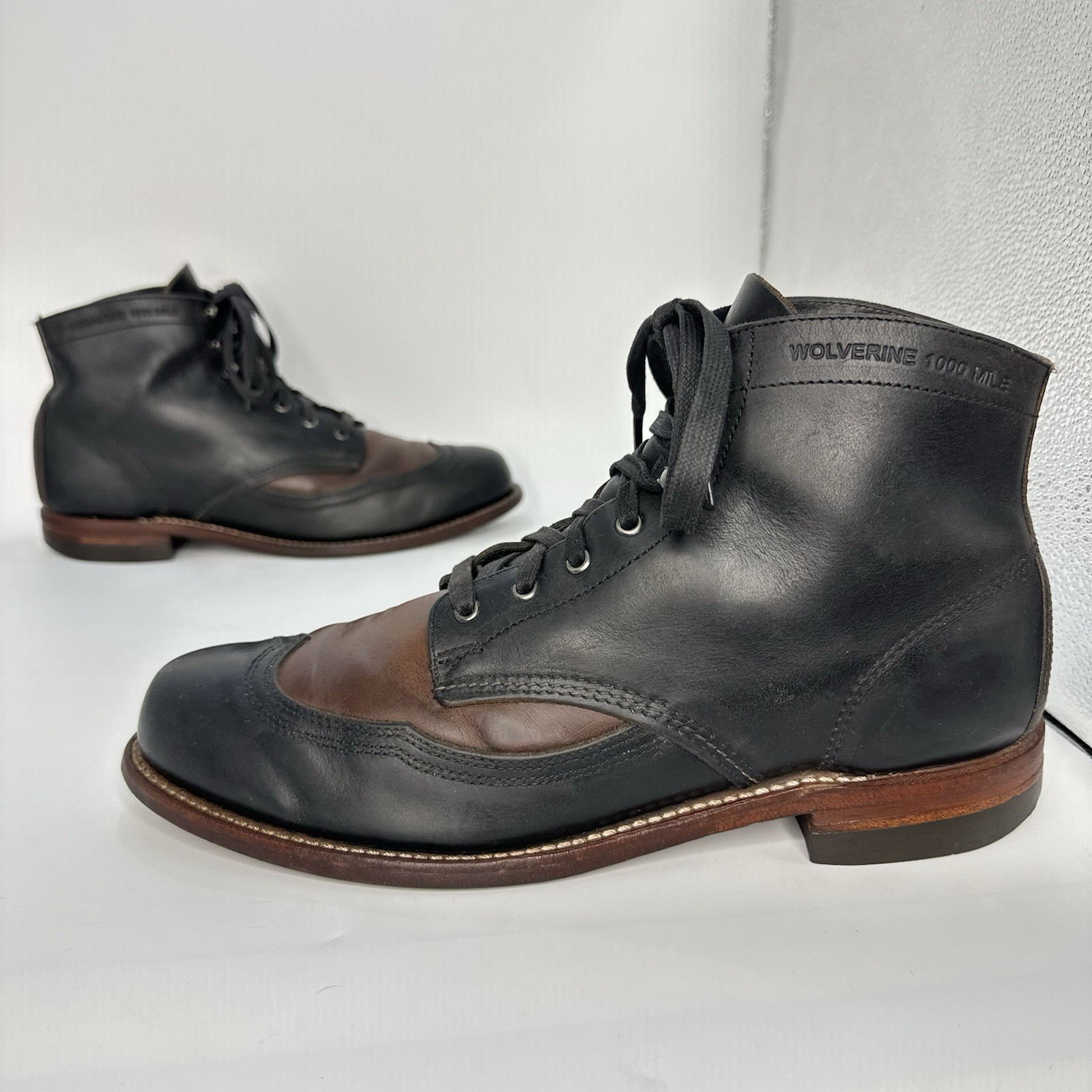 Wolverine-Addison Wingtip Boot Two Tone Men Size … - image 2