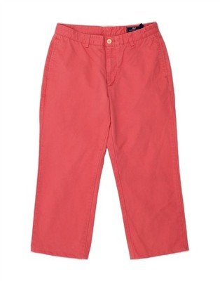VINEYARD VINES Damen Straight Chino Hose W32 L24 Rosa Baumwolle BV93