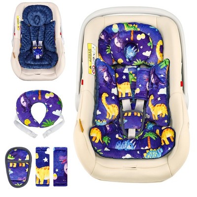 Hooyax Infant Car Seat Insert with Removable Head Support, Dual-Sided Baby Ca...