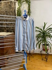 ETON Striped Multicolour Button Up Long Sleeve Cotton Shirt Size 17/43