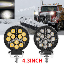 Universal Round Truck Snow Plow Lights Headlight Strobe Turn Signal Snowplow Universal Round Truck Snow Plow Lights Headlight Strobe Turn Signal Snowplow