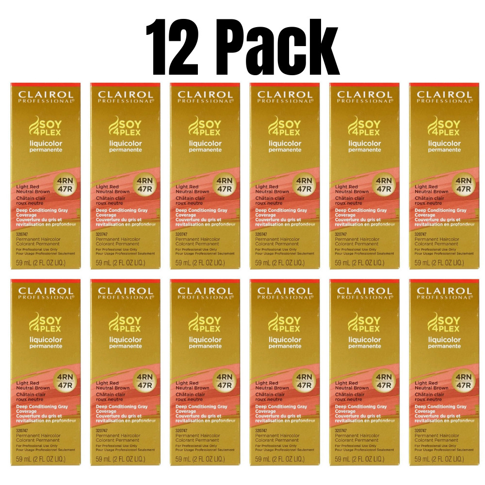 4rn 47r Light Red Neutral Brown Bulk Lot 12 Pack 2oz