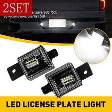 Full White Led License Plate Light Tag For 14-18 Chevy Silverado Gmc Sierra2set Full White Led License Plate Light Tag For 14-18 Chevy Silverado Gmc Sierra2set