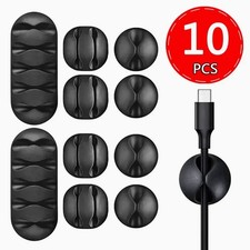 Silicone Adhesive Cable Clip   Desk Cable Management Holder for Office and Home