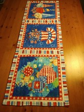 USA 250 th, July 4th Handmade Quilted Table Runner,35 x 12 inches Free Shipping