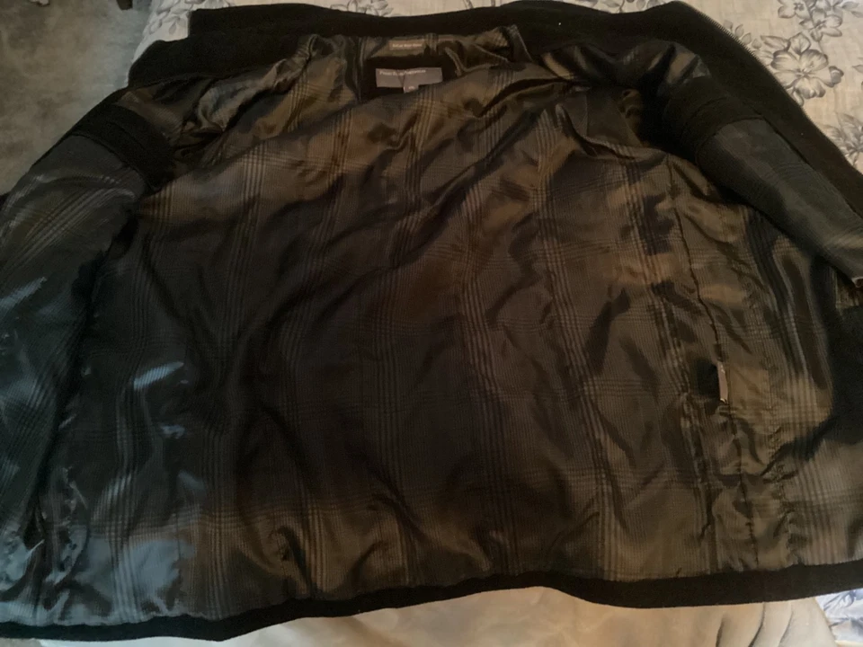 Perry Ellis Portfolio Black Italian Wool Blend Jacket XXL - Image 3 of 4