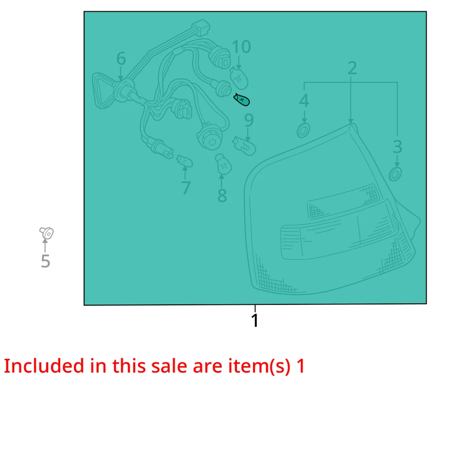 SE ADAPTA A LA LÁMPARA MAZDA PROTEGE5 1999-2003 R RR COMB BL8D51150 - NUEVO OEM Foto 2 de 3