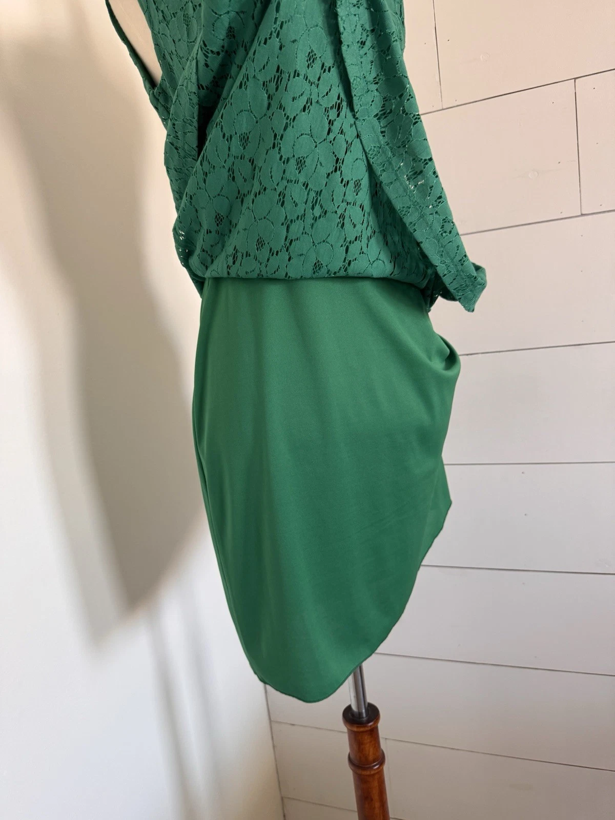 VETEMENTS Mini abito donna Enfocus Studio in pizzo verde taglia 4