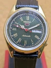 Rare vintage Seiko 5 automatic day date movement number 6309A japan made men's w