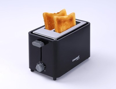 2-Slice Toaster Cool Touch with Extra Wide Slots For Bread, Bagels & Waffle w...