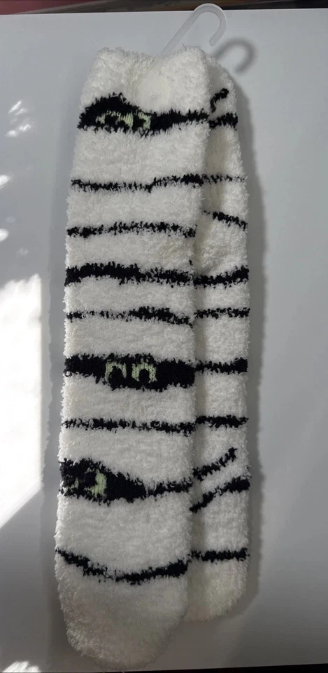 Calcetines acogedores Halloween momia talla única adulto nuevos con etiquetas Foto 2 de 2