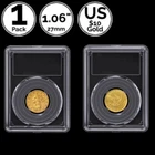 1 Pack 27 mm Ring Slab Coin Snap Holder 4 US $10 Liberty Head Gold Eagle Dollar