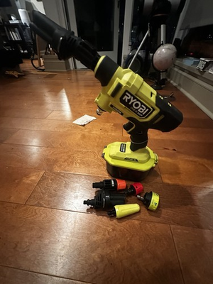 #ad #ad Ryobi ONE 18V Cordless Pressure Washer Yellow Quick Connect Gun Nozzles $49.95