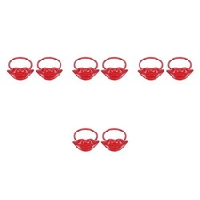  Set of 4 Restaurant Napkin Ring Dining Table Metal Holder Lip Shaped