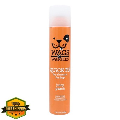 Wags and Wiggles Dry Shampoo Juicy Peach 7oz