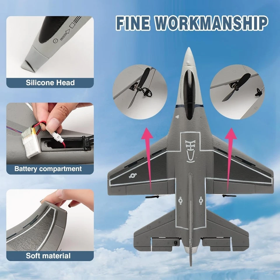 3 Channel Remote Control Airplane for Beginners - Image 4 of 4