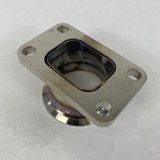 Straight 2.5 V-band Flange To T3-4 Bolt Turbo Charger Flange Conversion Adapter