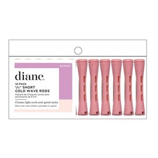 Diane Cold Wave Perm Rods, 12 Pack- D Short Pink 5/16"