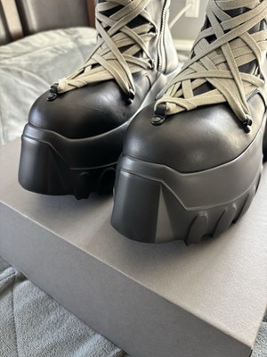 Rick Owens Megalace Tractor Boot Size 43EU / 10 | eBay