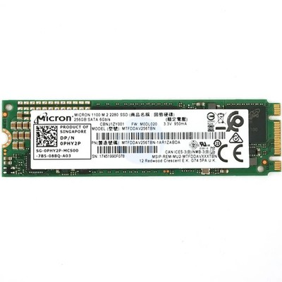 M.2 SATA SSD Restposten 2 / Stck 7 (7x 256GB) - Dell / 100% Health