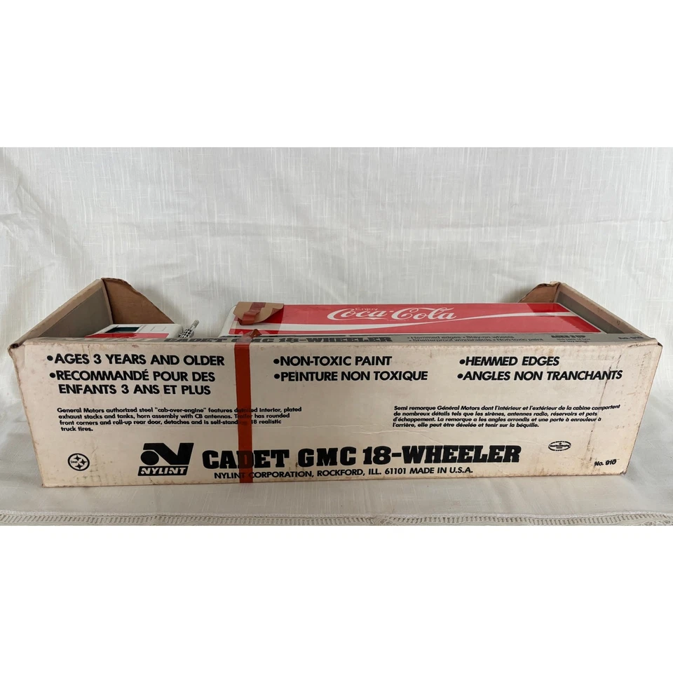Vintage NOS Nylint #910 Diecast GMC 18 wheeler Coca-Cola USA 1980s - Image 3 of 4