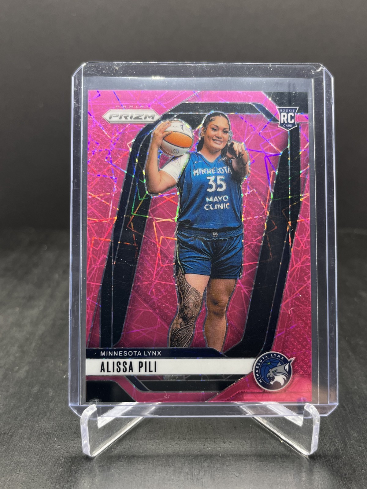 2024 Panini Prizm WNBA Basketball Alissa Pili RC Rookie Pink Velocity 24/79 #150