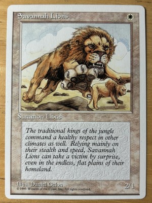 サバンナ・ライオン/Savannah Lions 4ED Savannah Lions English Alternate 4th Edition 4ED mtg SP | eBay