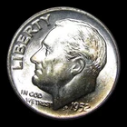 1952-D Roosevelt Dime Silver --- Gem BU+ FB? Condition Stunning Coin ---- #PP955