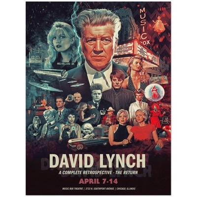 David Lynch Complete Retrospective April 7 14 Chicago Poster