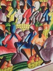 Artist "Toto" Haitian Art Painting Haitian Village Market Scene Felix Jean? — photo 10