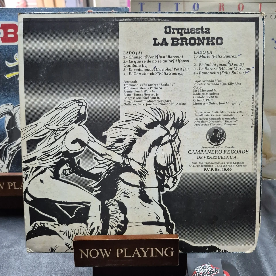 Orquesta La Bronko – La Bronko - Salsa, Guaguanco, Venezuela, 1983 Paquito Barón - Image 2 of 4