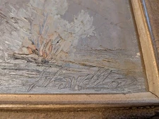 John W Hilton Original Oil Painting Signed.